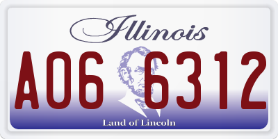 IL license plate A066312