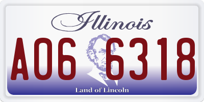 IL license plate A066318