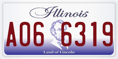 IL license plate A066319
