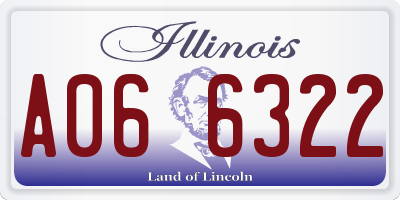 IL license plate A066322