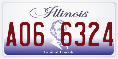IL license plate A066324