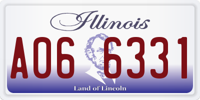 IL license plate A066331