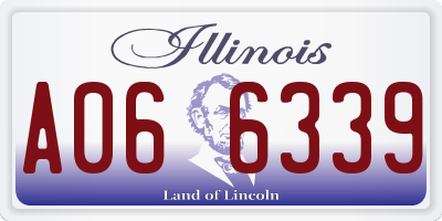 IL license plate A066339