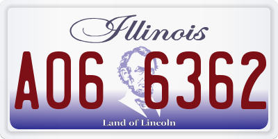 IL license plate A066362