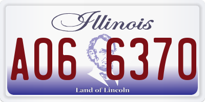 IL license plate A066370