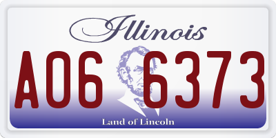 IL license plate A066373