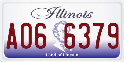 IL license plate A066379