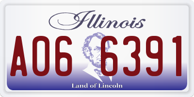IL license plate A066391