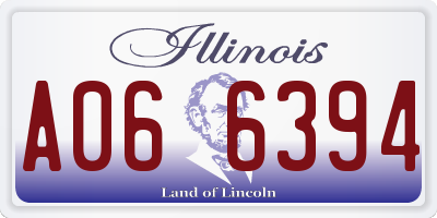 IL license plate A066394