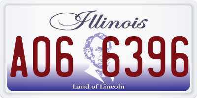 IL license plate A066396