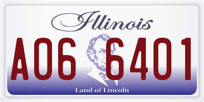 IL license plate A066401