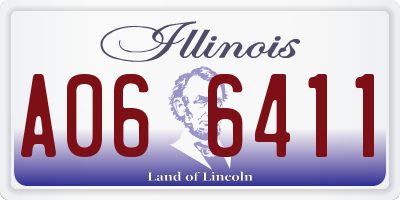 IL license plate A066411