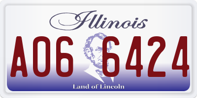 IL license plate A066424