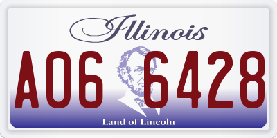 IL license plate A066428
