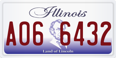 IL license plate A066432