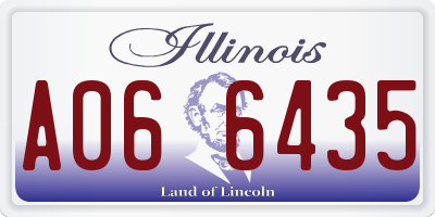 IL license plate A066435