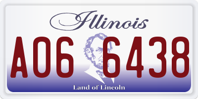 IL license plate A066438