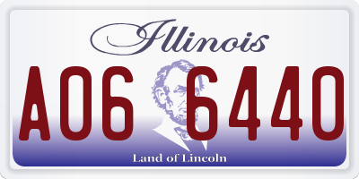 IL license plate A066440