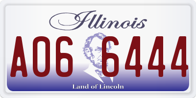 IL license plate A066444
