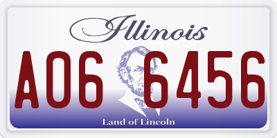 IL license plate A066456