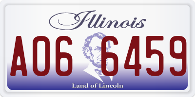 IL license plate A066459