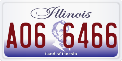 IL license plate A066466