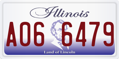 IL license plate A066479