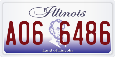 IL license plate A066486