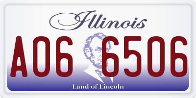 IL license plate A066506