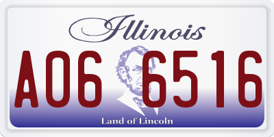 IL license plate A066516