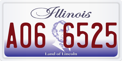 IL license plate A066525