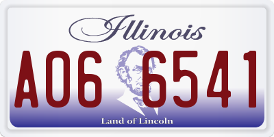 IL license plate A066541