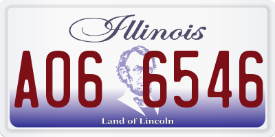 IL license plate A066546