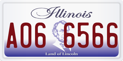 IL license plate A066566
