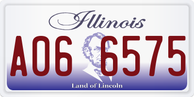 IL license plate A066575