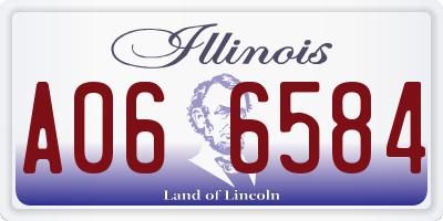 IL license plate A066584