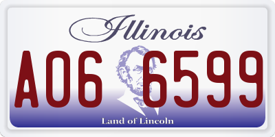 IL license plate A066599