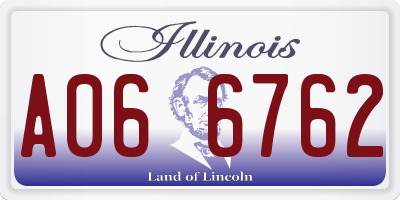 IL license plate A066762