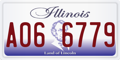IL license plate A066779