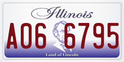 IL license plate A066795