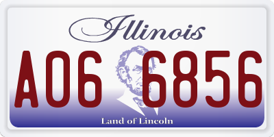 IL license plate A066856