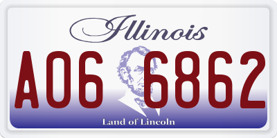 IL license plate A066862