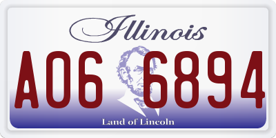 IL license plate A066894