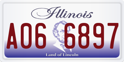 IL license plate A066897