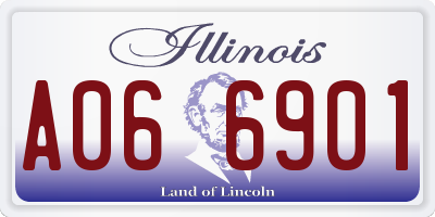 IL license plate A066901