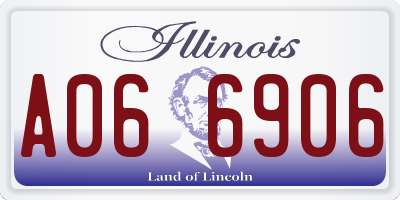 IL license plate A066906
