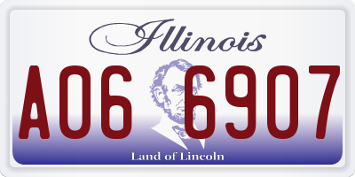 IL license plate A066907