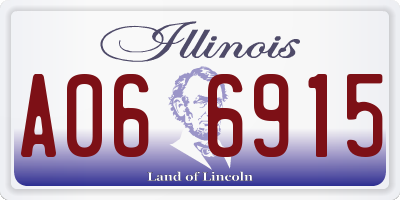 IL license plate A066915