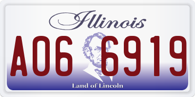 IL license plate A066919