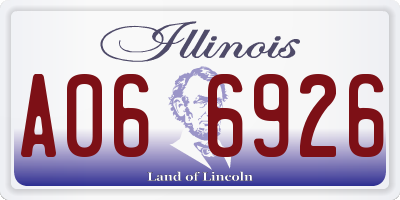 IL license plate A066926